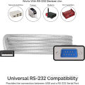 6-FT USB to RS-232 DB9 Serial 9pin Adapter